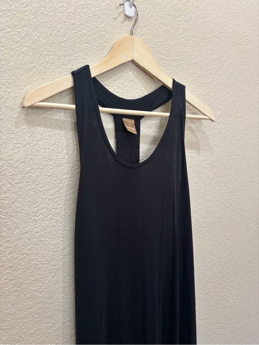 Sleeveless Black Maxi Dress with Beaded Back Detail - Picture 5 of 11